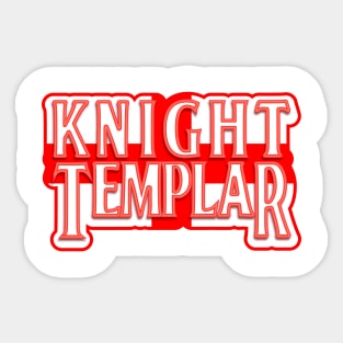 Knight Templar Sticker